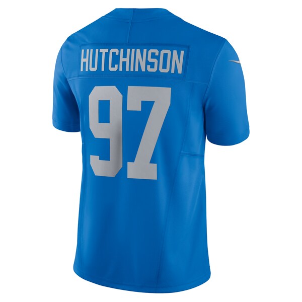 Aidan Hutchinson Detroit Lions Nike Vapor F.U.S.E. Alternate Limited Jersey - Blue - Image 3