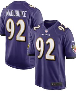 Justin Madubuike Baltimore Ravens Nike Game Player Jersey - Purple