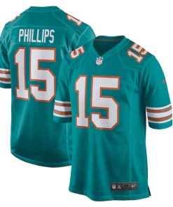 Jaelan Phillips Miami Dolphins Nike Alternate Game Jersey - Aqua/White