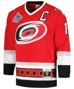 Alternative view of Rod Brind'Amour Carolina Hurricanes  2005/06 Captain Patch Blue Line Player Jersey - Red