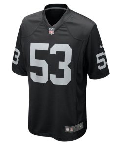 Alternative view of Isaac Darkangelo Las Vegas Raiders Nike Team Game Jersey -  Black