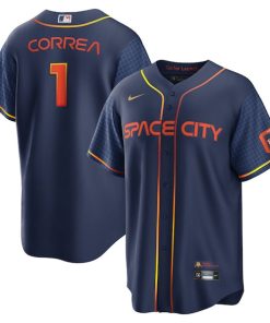 Carlos Correa Houston Astros Nike 2022 City Connect Replica Player Jersey - Navy