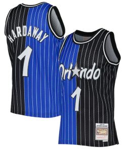 Penny Hardaway Orlando Magic Hardwood Classics 1994/95 Split Swingman Jersey - Blue/Black