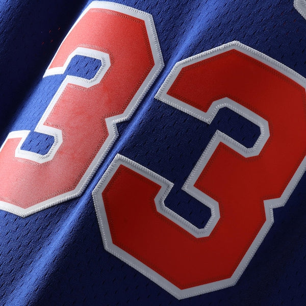 Patrick Ewing New York Knicks 1991/92 Hardwood Classics Swingman Jersey - Blue - Image 3