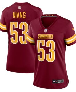 Lucas Niang Washington Commanders Nike Women's Team Game Jersey -  Burgundy