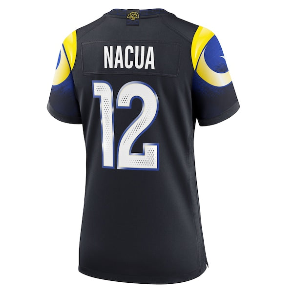 Puka Nacua Los Angeles Rams Nike Women's 2025 Rivalries Collection Game Jersey - Midnight Blue - Image 3