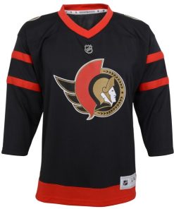 Alternative view of Ottawa Senators Youth Home Replica Blank Jersey - Black