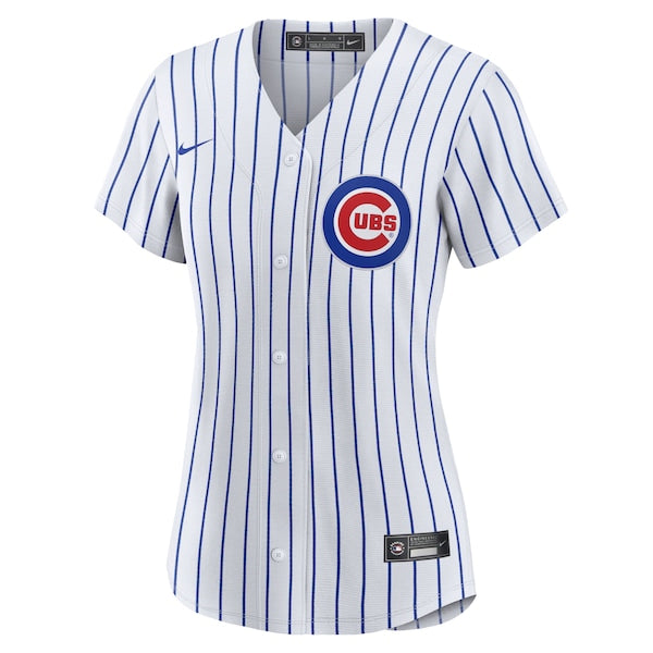 Chicago Cubs Nike Women's Home Blank Replica Jersey - White - Image 2