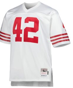 Alternative view of Ronnie Lott San Francisco 49ers Big & Tall 1990 Retired Player Replica Jersey - White