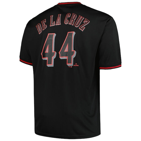 Elly De La Cruz Cincinnati Reds Profile Big & Tall Pop Fashion Player Jersey - Black - Image 3