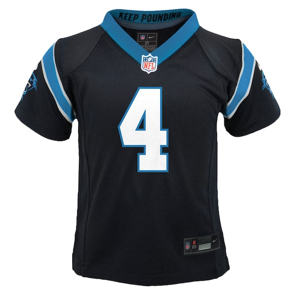 Tetairoa McMillan Carolina Panthers Nike Toddler Game Jersey - Black - Image 2