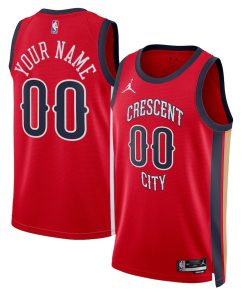 New Orleans Pelicans Jordan Brand Unisex Swingman Custom Jersey - Red - Statement Edition