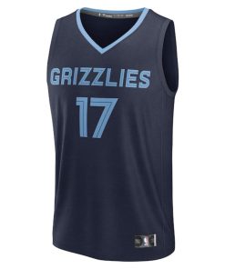 Alternative view of Yuki Kawamura Memphis Grizzlies  Fast Break Replica Player Jersey - Icon Edition - Navy