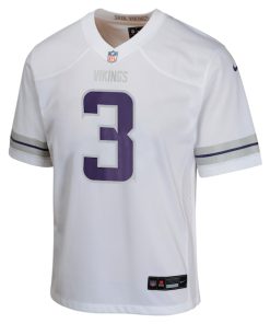 Alternative view of Jordan Addison Minnesota Vikings Nike Youth Alternate Game Jersey -  White