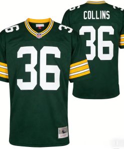 Aaron Collins Green Bay Packers Authentic Throwback Retired Player Jersey - Green