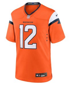 Alternative view of Jahdae Barron Denver Broncos Nike 2025 NFL Draft First Round Pick Game Jersey - Orange