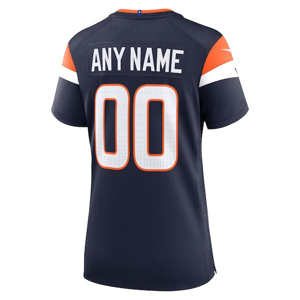 Denver Broncos Nike Women's Alternate Custom Game Jersey - Navy - Image 3