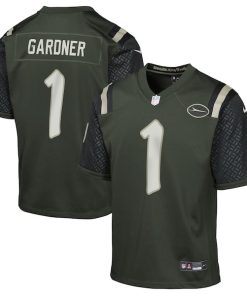 Ahmad Sauce Gardner New York Jets Nike Youth 2025 Rivalries Collection Game Jersey - Gotham Green