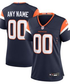 Denver Broncos Nike Women's Alternate Custom Game Jersey  - Navy