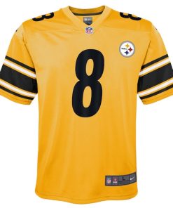 Alternative view of Kenny Pickett Pittsburgh Steelers Nike Youth Inverted Game Jersey - Gold