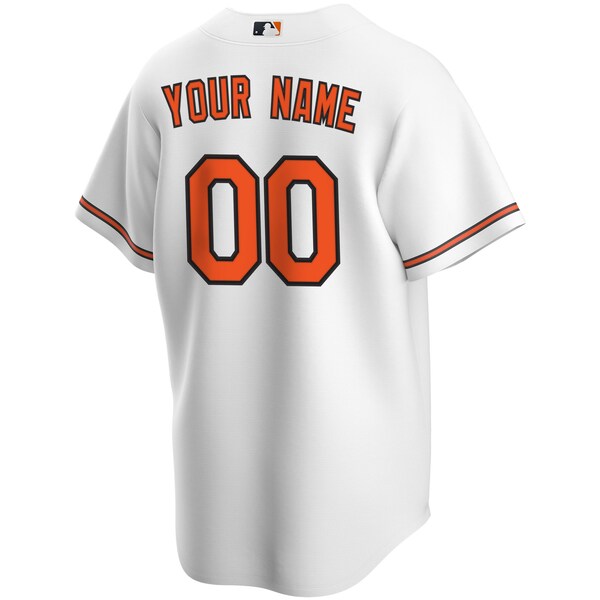 Baltimore Orioles Nike Home Replica Custom Jersey - White - Image 3