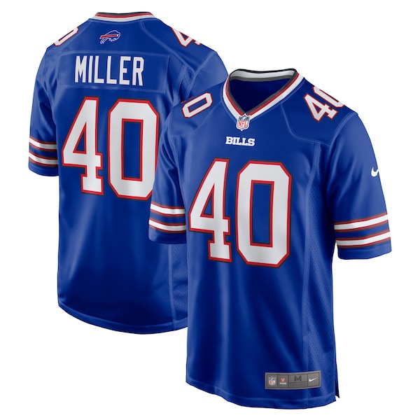 Von Miller Buffalo Bills Nike Game Jersey - Royal/Red - Image 2