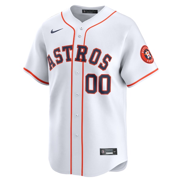 Houston Astros Nike Home Limited Custom Jersey - White - Image 3