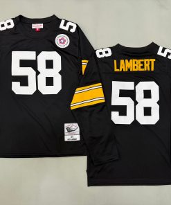 Jack Lambert Pittsburgh Steelers Authentic Throwback Retired Player Jersey