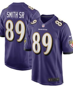 Steve Smith Sr. Baltimore Ravens Nike Retired Player Game Jersey - Purple