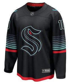 Alternative view of Matty Beniers Seattle Kraken  Alternate Breakaway Player Jersey - Black