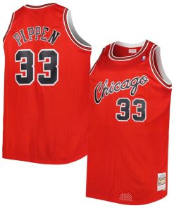 Scottie Pippen Chicago Bulls Big & Tall Hardwood Classics 2003/04 Swingman Jersey - Red