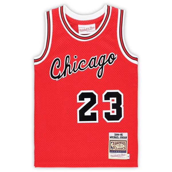 Michael Jordan Chicago Bulls Preschool Hardwood Classics 1984/85 Authentic Swingman Jersey - Red - Image 3