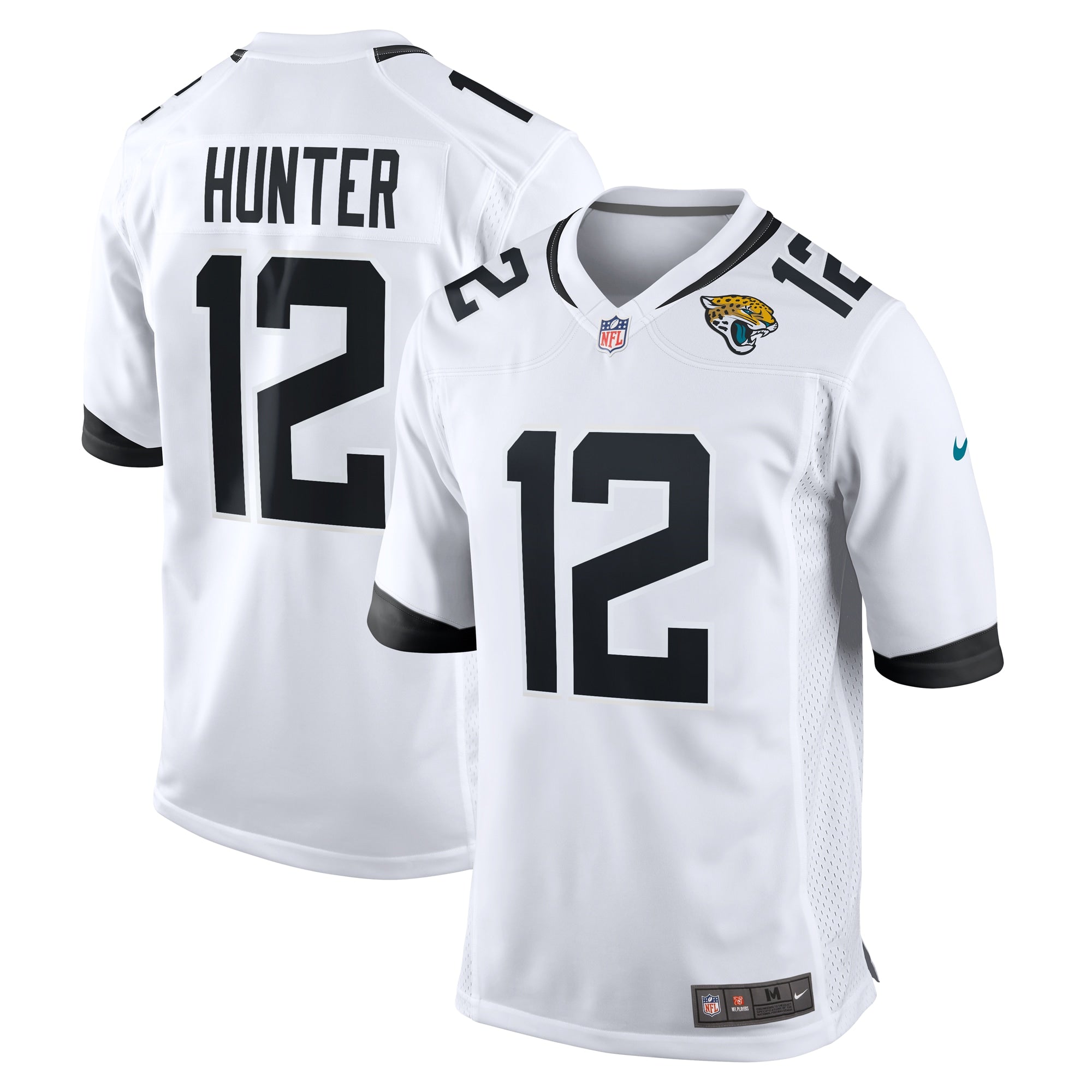 Travis Hunter Jacksonville Jaguars Nike 2025 NFL Draft First Round Pick Game Jersey - Teal/Black/White - Image 11
