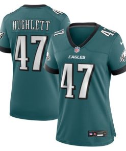 Charley Hughlett Philadelphia Eagles Nike Women's Team Game Jersey - Midnight Green