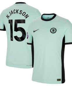 Nicolas Jackson Chelsea Nike 2023/24 Third Match Authentic Player Jersey - Mint