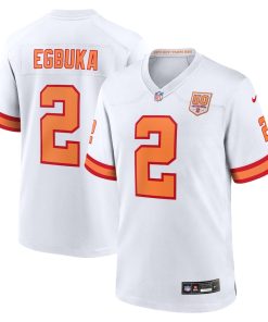 Emeka Egbuka Tampa Bay Buccaneers '76 Nike Alternate 50th Season  Game Jersey -  White