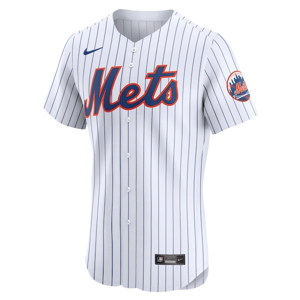 New York Mets Nike Home Elite Jersey - White - Image 2