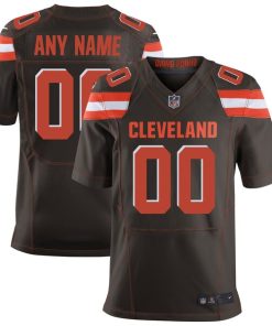 Cleveland Browns Nike Elite Custom Jersey - Brown