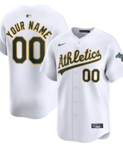 Oakland Athletics Nike Youth Home Limited Custom Jersey - White