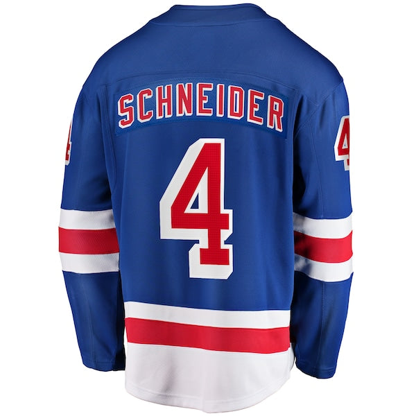 Braden Schneider New York Rangers Home Premier Breakaway Player Jersey - Blue - Image 3