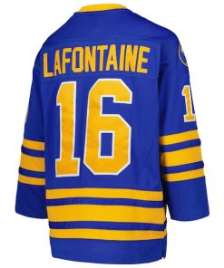 Alternative view of Pat LaFontaine Buffalo Sabres Youth 1992 Blue Line Player Jersey - Royal