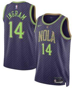 Brandon Ingram New Orleans Pelicans Nike Unisex 2024/25 Swingman Player Jersey - City Edition - Purple