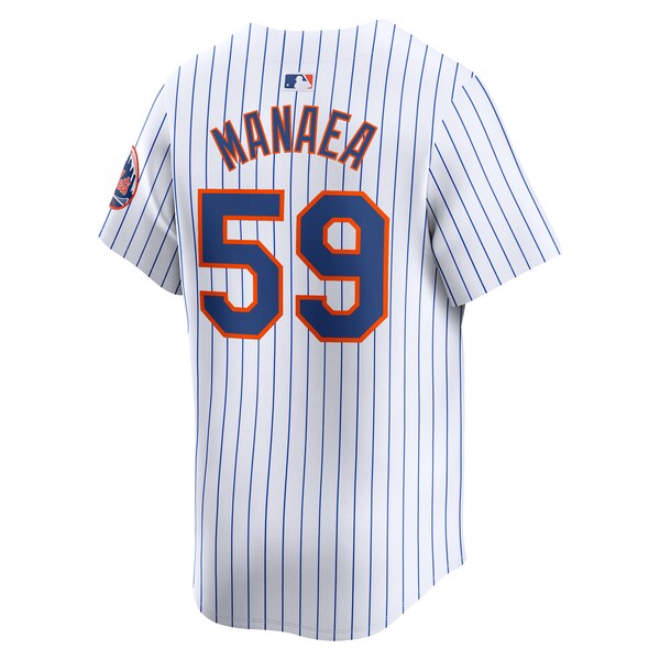 Sean Manaea New York Mets Nike Home Limited Player Jersey?ยจC White - Image 3