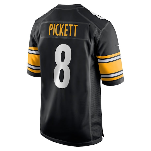 Kenny Pickett Pittsburgh Steelers Nike Player Game Jersey - Black/White - Image 4