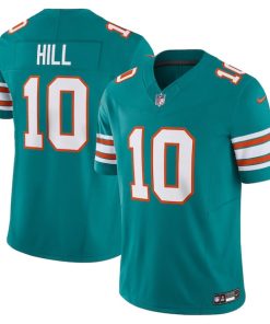 Alternative view of Tyreek Hill Miami Dolphins Nike Vapor F.U.S.E. Limited Jersey - Aqua/White