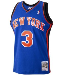 Alternative view of Stephon Marbury New York Knicks Hardwood Classics Swingman Jersey - Blue
