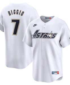 Craig Biggio Houston Astros Nike Throwback Cooperstown Collection Limited Jersey - White