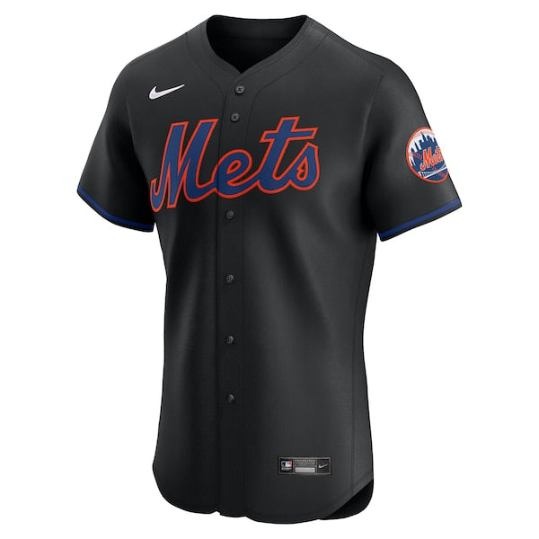 New York Mets Nike Alternate Elite Jersey - Black - Image 2