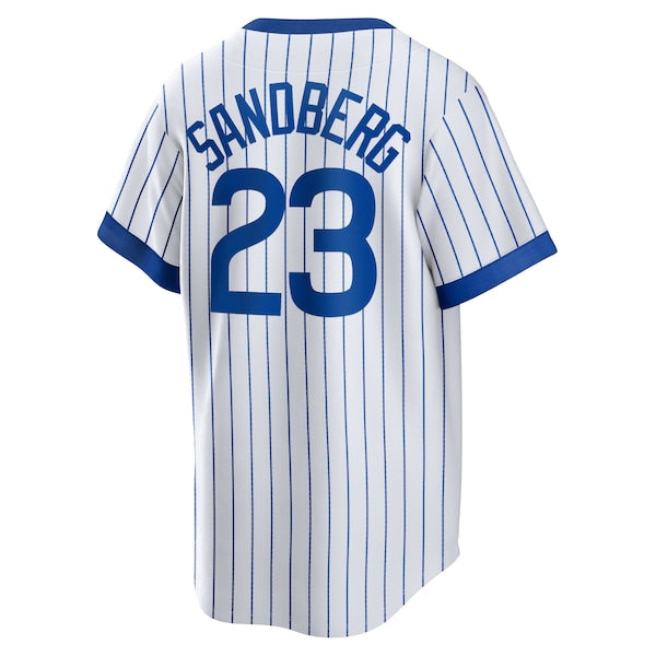 Ryne Sandberg Chicago Cubs Nike Home Cooperstown Collection Player Jersey - White - Image 3