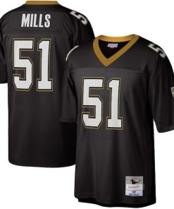 Sam Mills New Orleans Saints Legacy Replica Jersey - Black